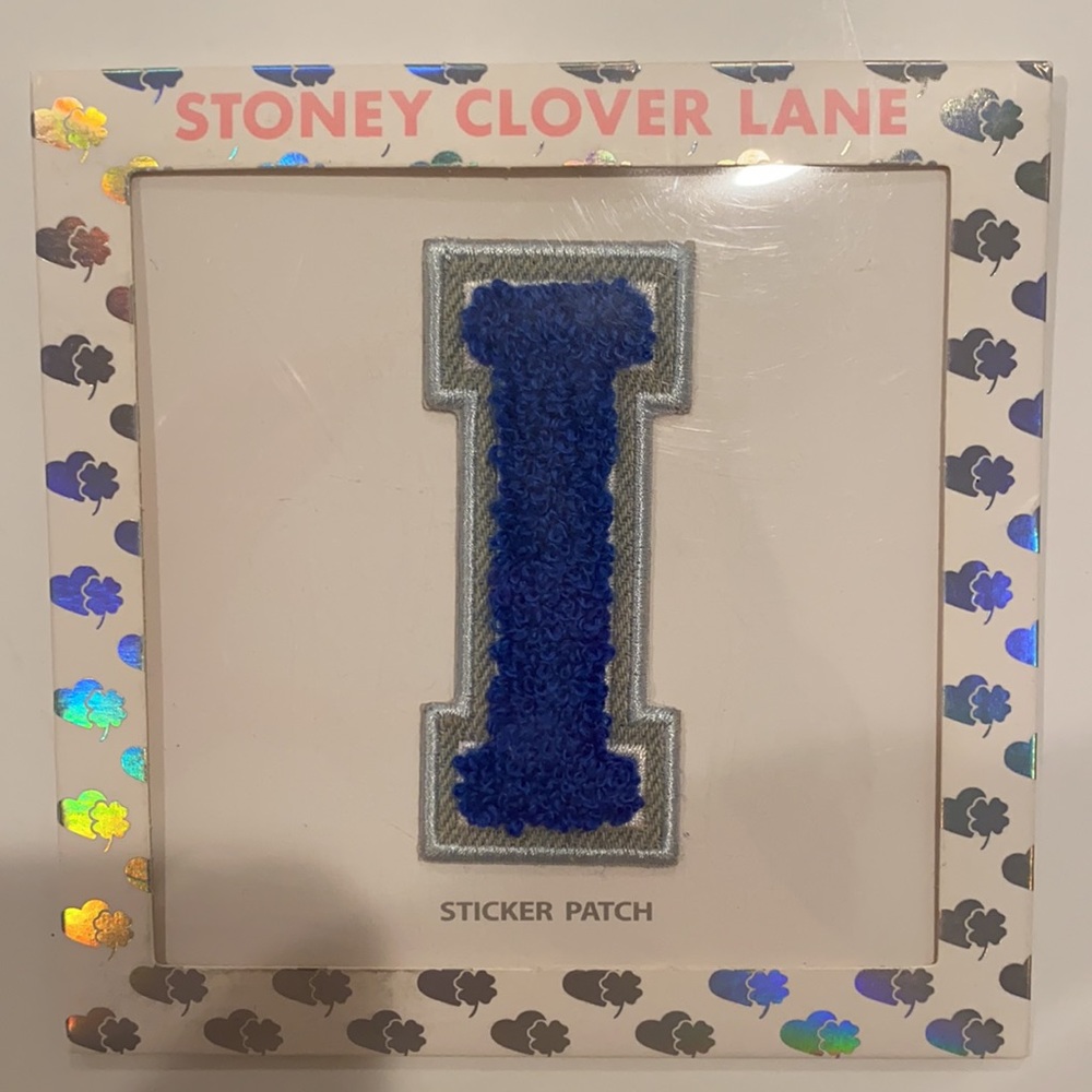 Stoney Clover Lane Sticker Patch Varsity Letter
